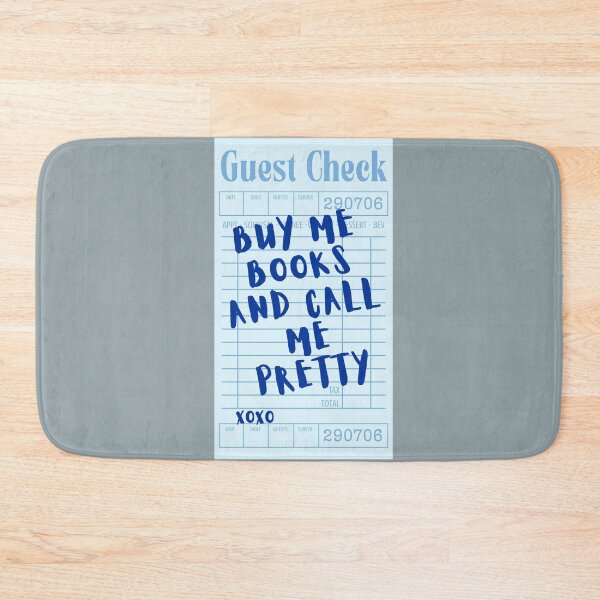 Item preview, Buy me books and call me pretty - blue guest list designed and sold by Neadoodles.