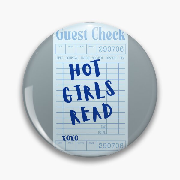 Item preview, Hot girls read - blue guest list designed and sold by Neadoodles.