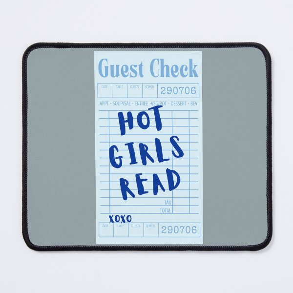 Item preview, Hot girls read - blue guest list designed and sold by Neadoodles.