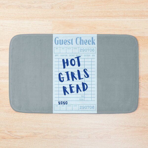 Item preview, Hot girls read - blue guest list designed and sold by Neadoodles.