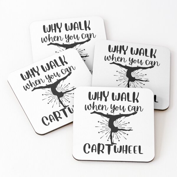 Item preview, Why Walk When You Can Cartwheel - Gymnastics.  designed and sold by belladesign7.