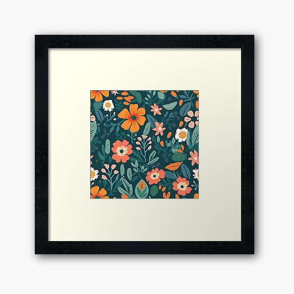 Item preview, Boho Painterly Flowers designed and sold by ViaARTfactory.