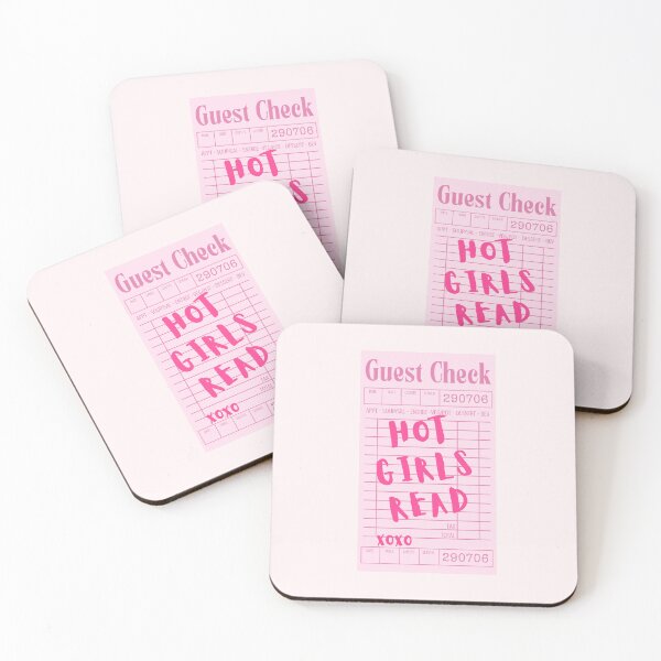 Item preview, Hot girls read - pink guest list designed and sold by Neadoodles.