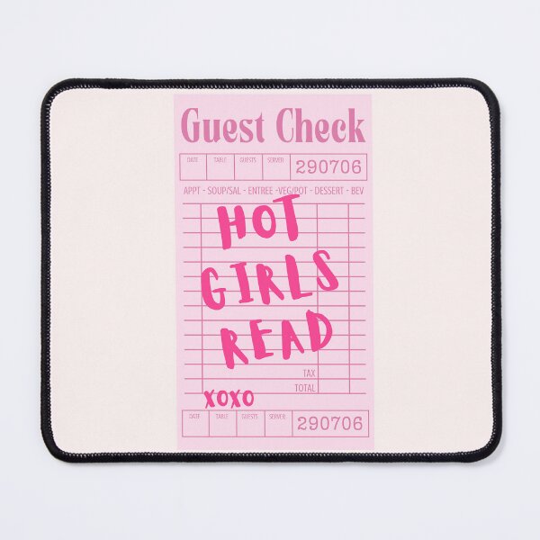 Item preview, Hot girls read - pink guest list designed and sold by Neadoodles.