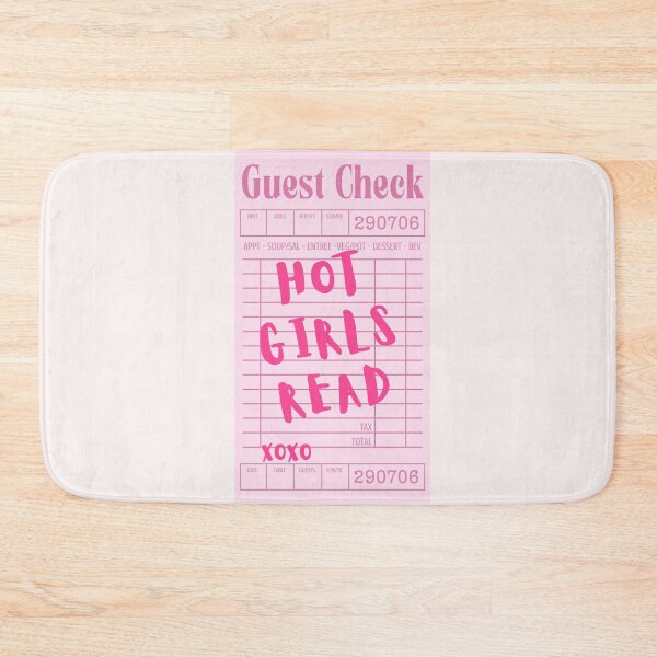 Item preview, Hot girls read - pink guest list designed and sold by Neadoodles.