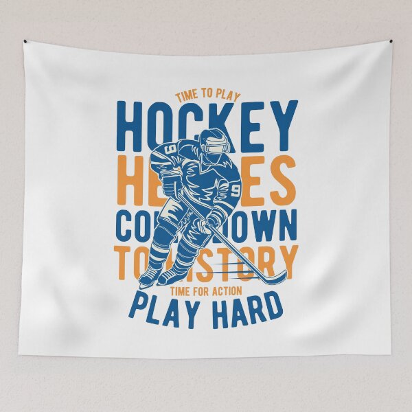 Item preview, Ice Hockey Play Hard designed and sold by The Vintage Retro Store.