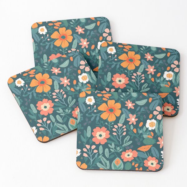 Item preview, Boho Painterly Flowers designed and sold by ViaARTfactory.