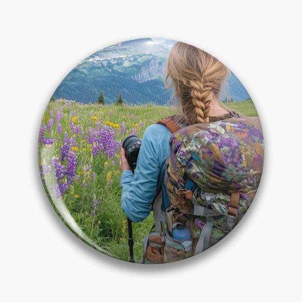 Item preview, Hiking Glacier National Park designed and sold by ACuriousshoppe.