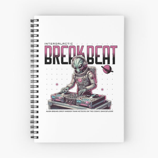 Item preview, BREAKBEAT  - Intergalactic Breaks (Black/Pink)  designed and sold by Discothreadz.