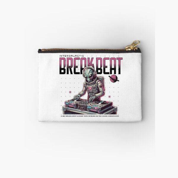 Item preview, BREAKBEAT  - Intergalactic Breaks (Black/Pink)  designed and sold by Discothreadz.