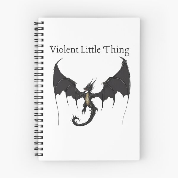 Item preview, Violent Little Thing T-Shirt, Dragon Graphic Tee, Fantasy Creature Shirt, Gothic Style Top, Dark Aesthetic Fashion, Unique Gift Idea designed and sold by Crealityofit.