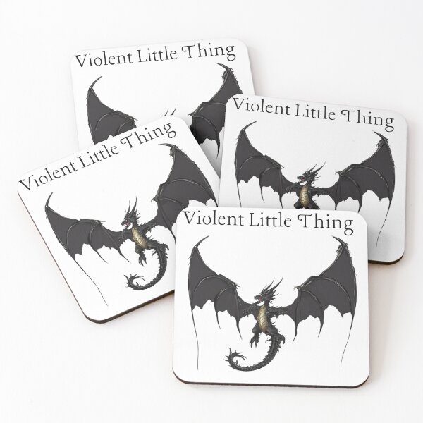 Item preview, Violent Little Thing T-Shirt, Dragon Graphic Tee, Fantasy Creature Shirt, Gothic Style Top, Dark Aesthetic Fashion, Unique Gift Idea designed and sold by Crealityofit.