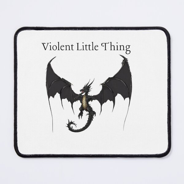 Item preview, Violent Little Thing T-Shirt, Dragon Graphic Tee, Fantasy Creature Shirt, Gothic Style Top, Dark Aesthetic Fashion, Unique Gift Idea designed and sold by Crealityofit.