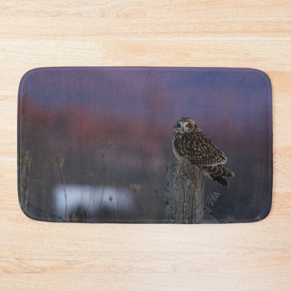 Item preview, Lavender mountains with short eared owl designed and sold by locustgirl.