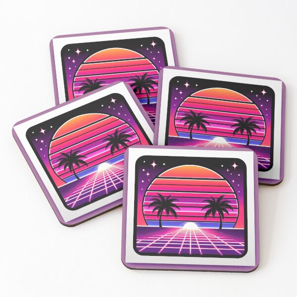 Item preview, Retro 80s Vaporwave Sunset designed and sold by CognitiveShift.