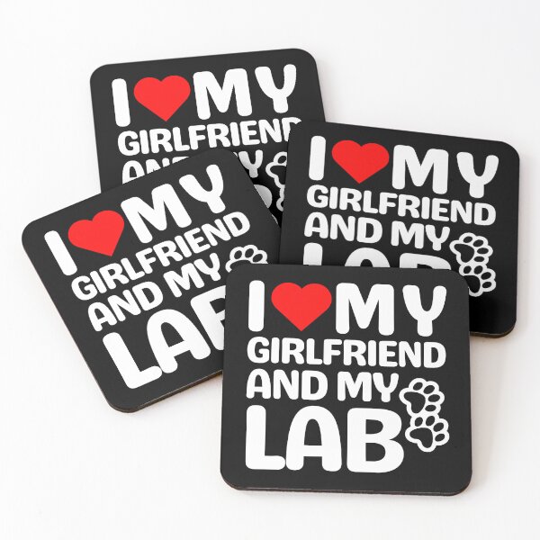 Item preview, I Love My Girlfriend And My Lab designed and sold by TheAnimalZ00.