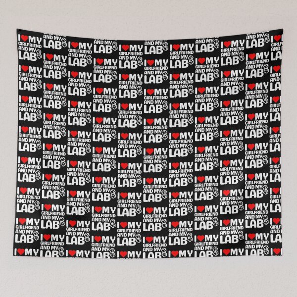 Item preview, I Love My Girlfriend And My Lab designed and sold by TheAnimalZ00.