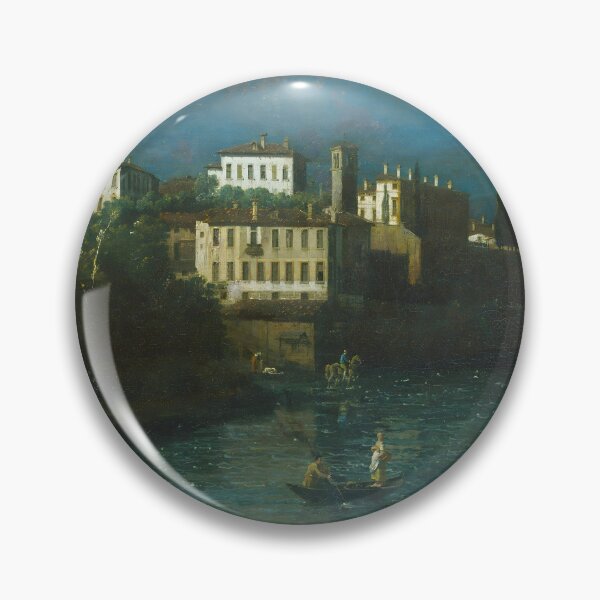 Item preview, Serene Landscape: Vaprio d'Adda by Bernardo Bellotto, 1744 - Italian Classic Art designed and sold by HistoryOnWalls.