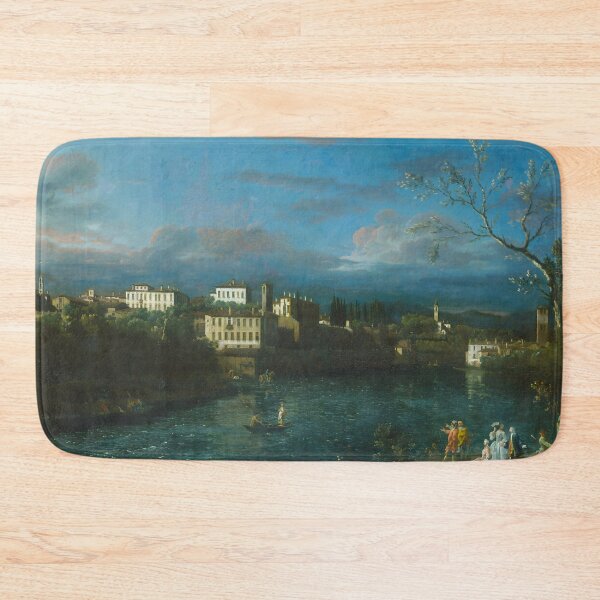 Item preview, Serene Landscape: Vaprio d'Adda by Bernardo Bellotto, 1744 - Italian Classic Art designed and sold by HistoryOnWalls.