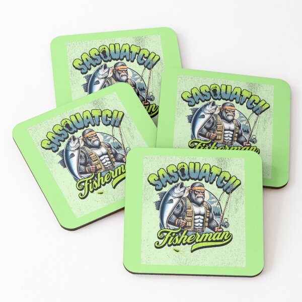 Item preview, Sasquatch fisherman designed and sold by seahorse crossing.