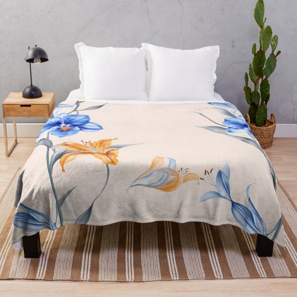 Item preview, Tiger lilies and blue orchids designed and sold by Lewis-mart.