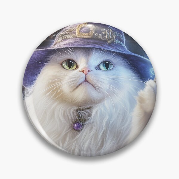 Artikelvorschau, Perserkatze im Hexenhut entworfen und verkauft von ACuriousshoppe.