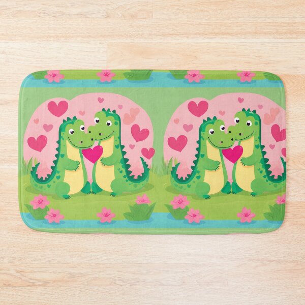 Item preview, Love in the Swamp ,crocodiles, Valentine's Day designed and sold by 9blueart.