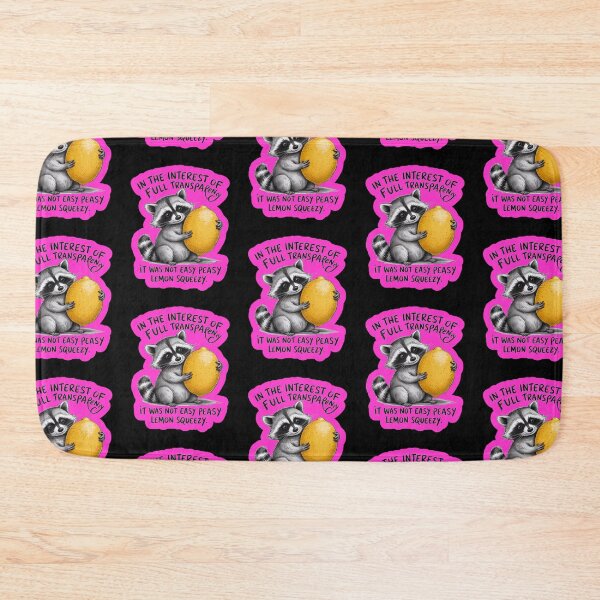 Item preview, Easy Peasy Lemon Squeezy Raccoon  designed and sold by WoodburyLake.