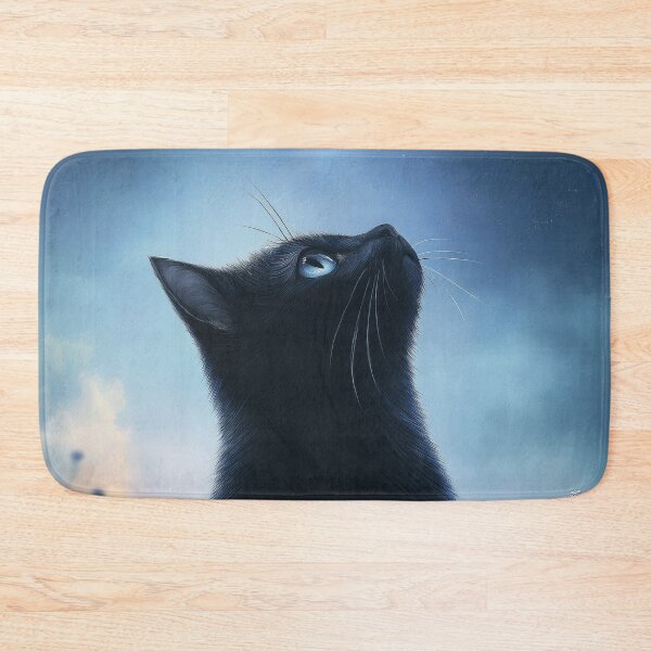 Item preview, Black Cat Gazing at a Starry Sky designed and sold by AshiraCreations.