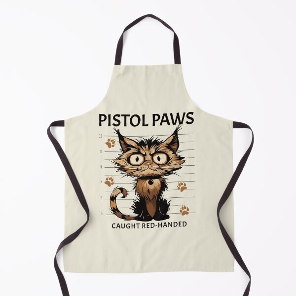 Item preview, Shaggy Bandit Cat, Funny Cat Mugshot designed and sold by Mariana Piana.