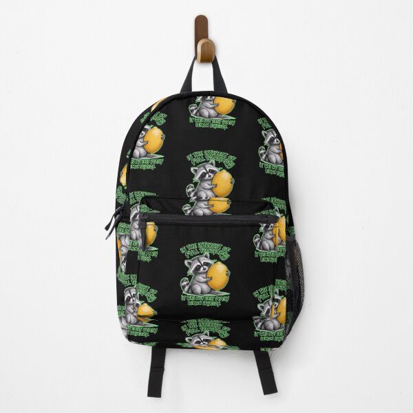 Item preview, Easy Peasy Lemon Squeezy Raccoon  designed and sold by WoodburyLake.