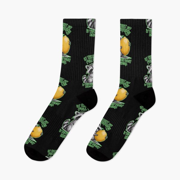 Item preview, Easy Peasy Lemon Squeezy Raccoon  designed and sold by WoodburyLake.