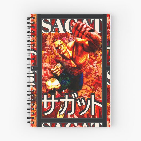 Item preview, Sagat Tiger Uppercut Retro Street Fighter Gaming Art designed and sold by Back2Collage.