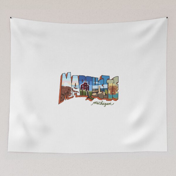 Item preview, Marquette Michigan Blackrocks, Lighthouse, Sugar Loaf, and Ore dock  designed and sold by Brickeyout.