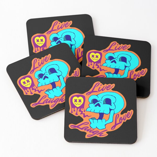 Item preview, Live Laugh Love Skull designed and sold by Jon-Dueck-Art.