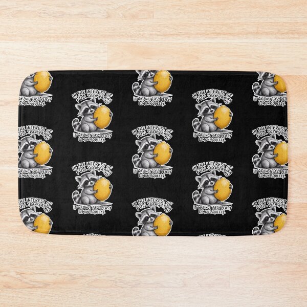 Item preview, Easy Peasy Lemon Squeezy Raccoon  designed and sold by WoodburyLake.