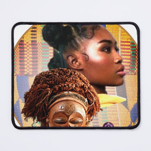 Item preview, Ethnic Chokwe Mask & Puff Girl designed and sold by BeautyAnnetics.