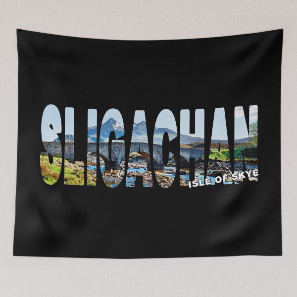 Item preview, SLIGACHAN Isle of Skye - Old Bridge over River Mountains designed and sold by Adam Gormley.