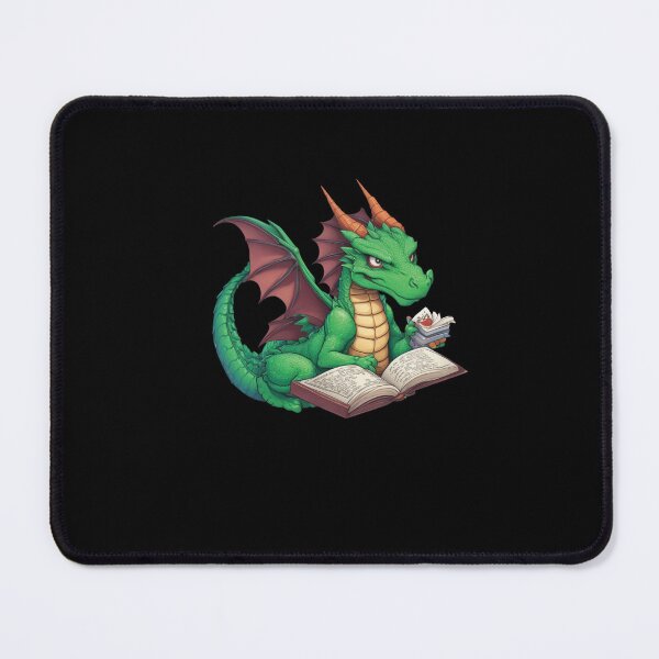 Item preview, Dragon Wearing Glasses Reading A Book designed and sold by Dressed For  Duty.
