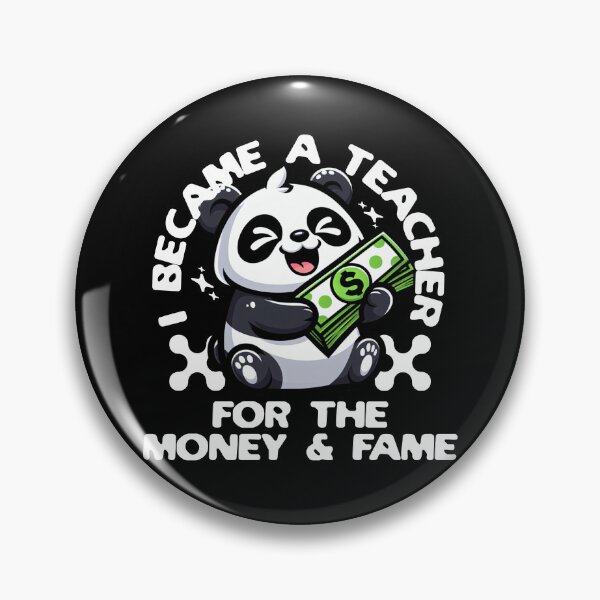 Item preview, I Became A Teacher For Money And Fame | Funny Tenured Teacher | Funny New Teacher Present | New Teacher Gift designed and sold by jadedscientist.