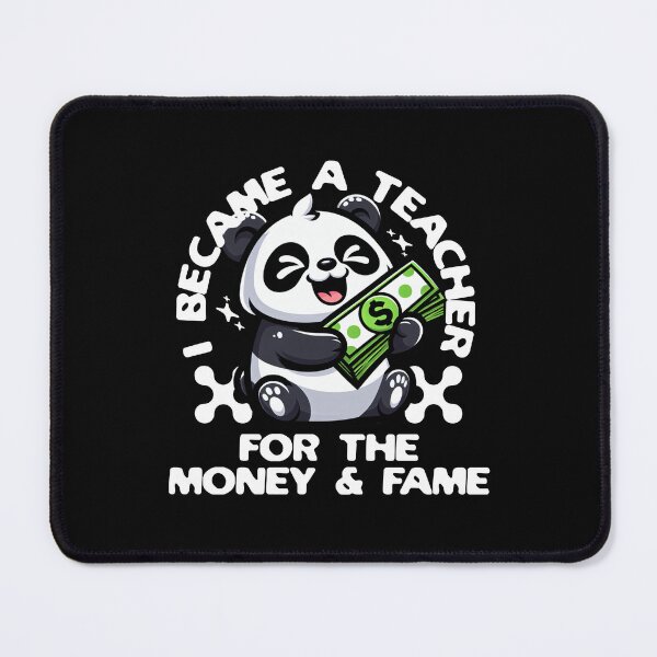 Item preview, I Became A Teacher For Money And Fame | Funny Tenured Teacher | Funny New Teacher Present | New Teacher Gift designed and sold by jadedscientist.