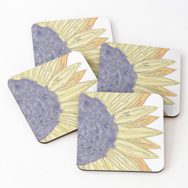 Item preview, Purple Watercolor Seeded Sunflower designed and sold by Fox Swell Media.