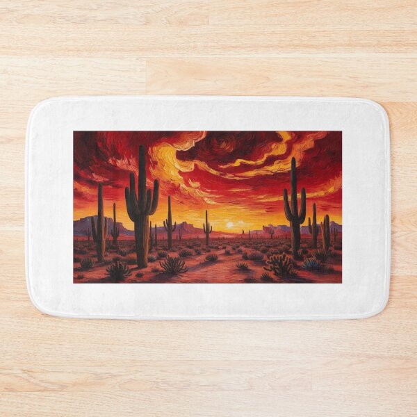 Item preview, Otherworldly desertscape filled with cactuses  designed and sold by EtCreative.