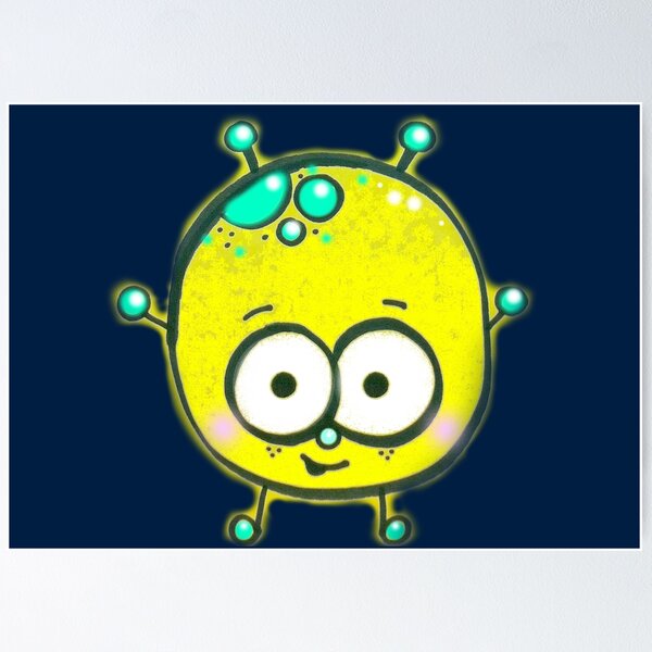 Item preview, Cute Little Yellow Alien designed and sold by Nalinne Jones.