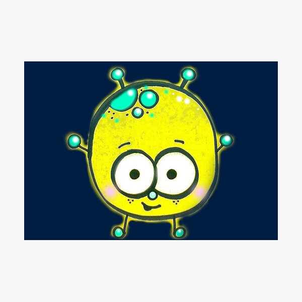 Item preview, Cute Little Yellow Alien designed and sold by Nalinne Jones.