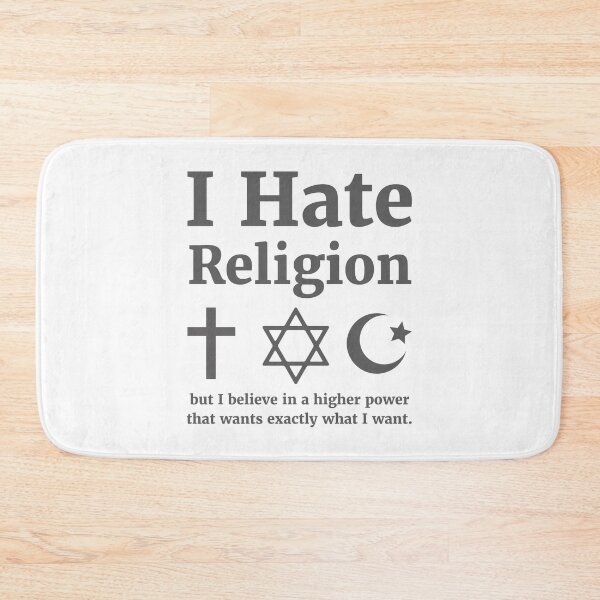 Item preview, Humorous quote about human nature and religious beliefs  designed and sold by Rachel the Artist .