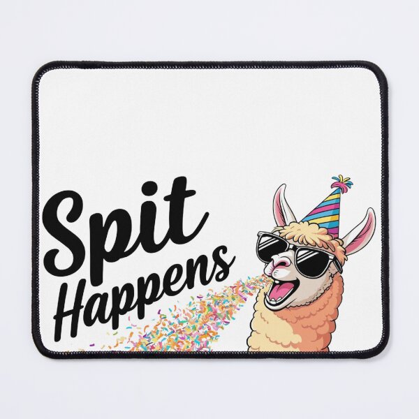 Item preview, Funny Llama “Spit Happens” Party Design designed and sold by LOLThreads.