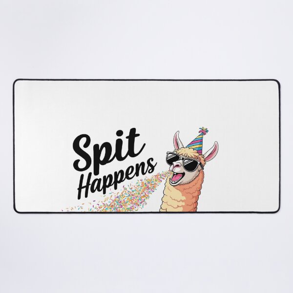 Item preview, Funny Llama “Spit Happens” Party Design designed and sold by LOLThreads.