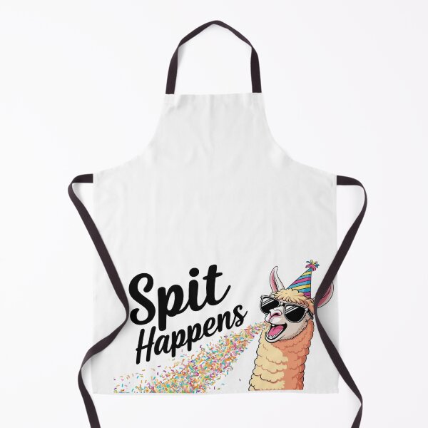 Item preview, Funny Llama “Spit Happens” Party Design designed and sold by LOLThreads.