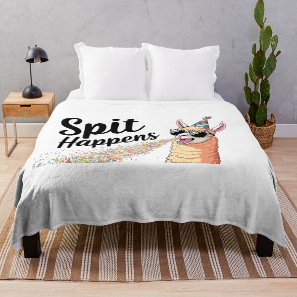 Item preview, Funny Llama “Spit Happens” Party Design designed and sold by LOLThreads.